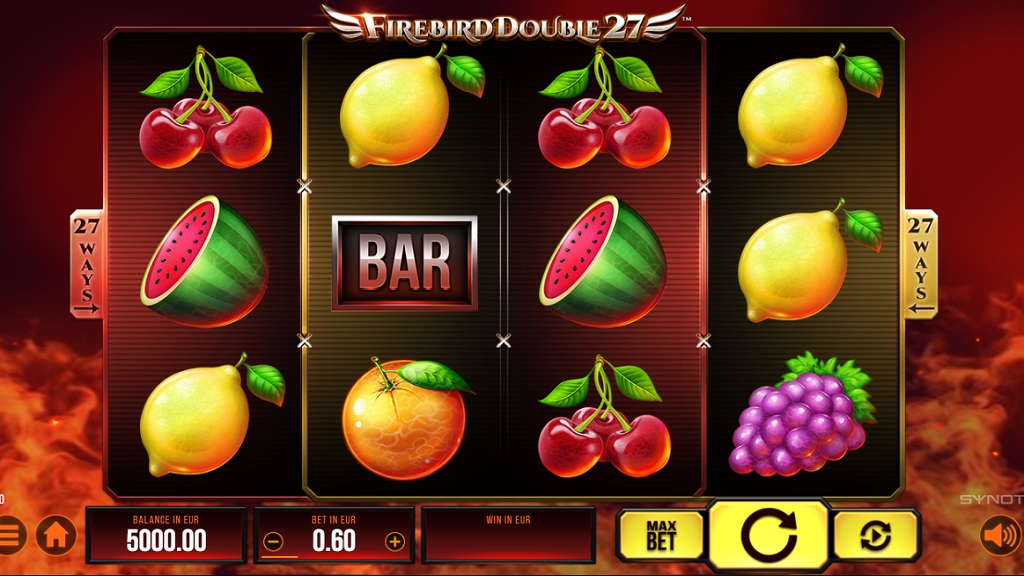 Screenshot of Firebird Double 27 slot from Synot