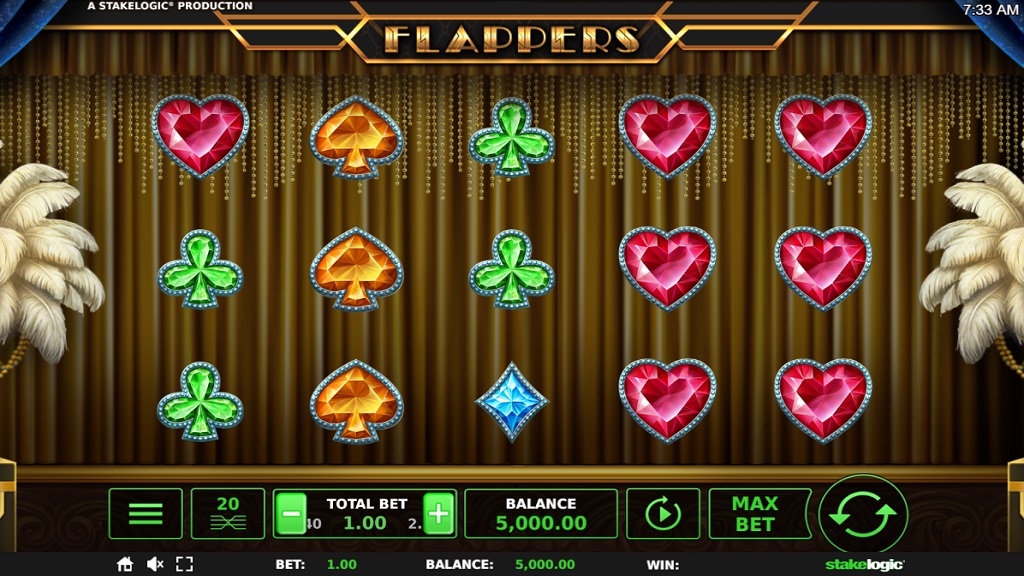 Screenshot of Flappers slot from StakeLogic