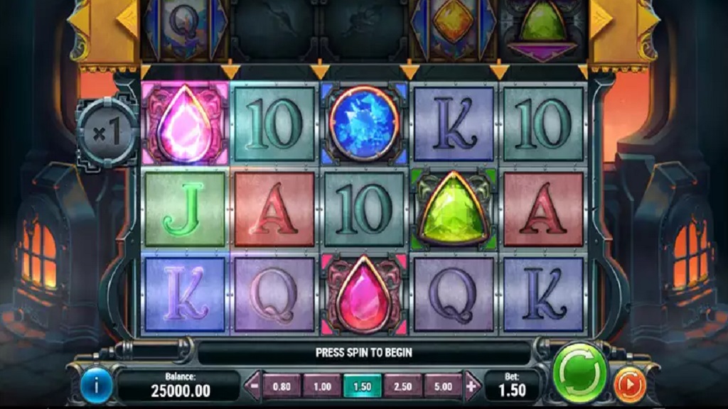 Screenshot of Forge of Gems slot from Play’n Go