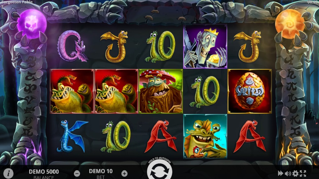 Screenshot of Forgotten Fable slot from Evoplay Entertainment