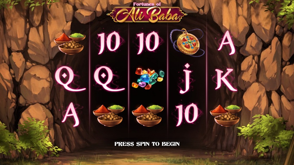 Screenshot of Fortunes of Ali Baba slot from Play’n Go