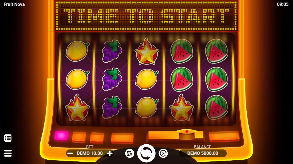Screenshot of Fruit Nova slot from Evoplay Entertainment