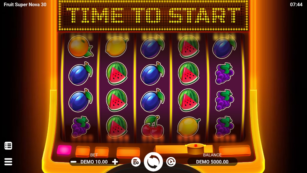 Screenshot of Fruit Super Nova 30 slot from Evoplay Entertainment