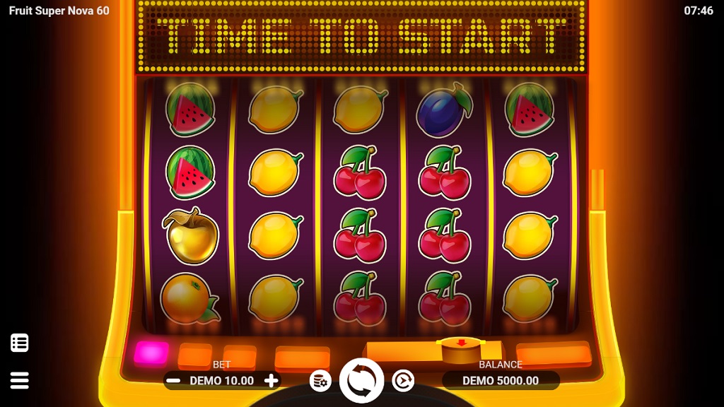 Screenshot of Fruit Super Nova 60 slot from Evoplay Entertainment