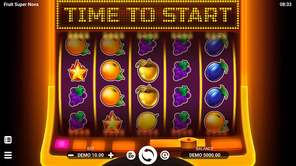 Screenshot of Fruit Super Nova slot from Evoplay Entertainment