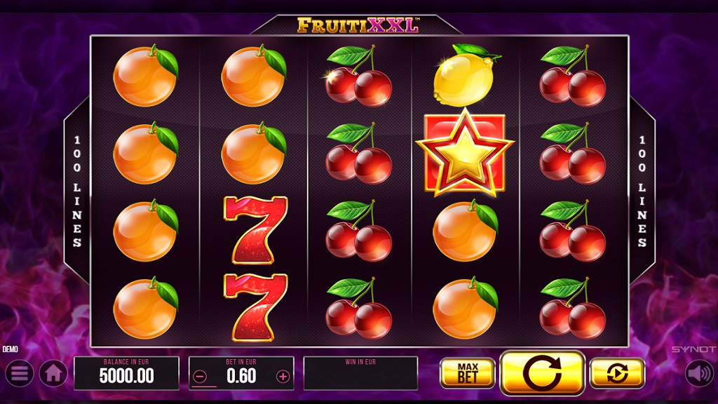 Screenshot of Fruiti XXL slot from Synot