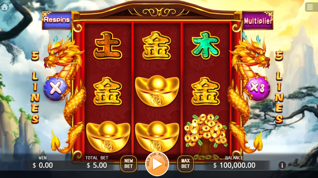 Screenshot of Fu Shenlong slot from Ka Gaming