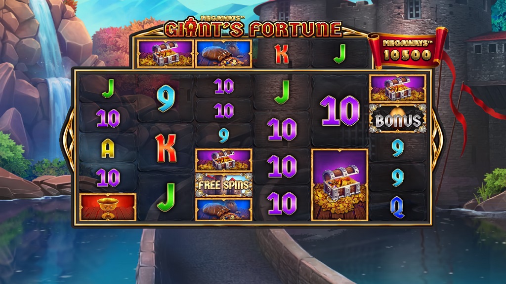 Screenshot of Giant's Fortune Megaways slot from StakeLogic