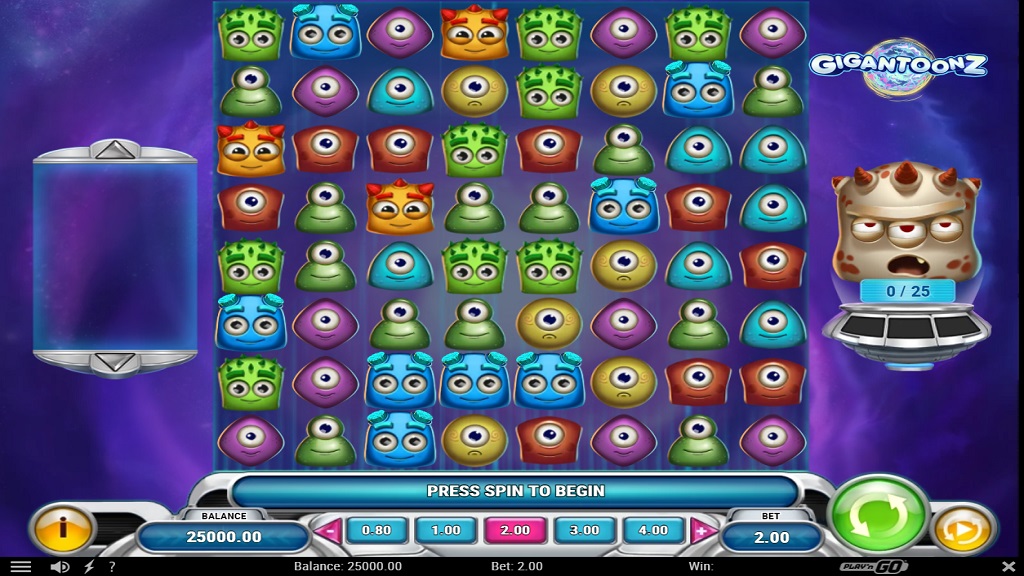 Screenshot of Gigantoonz slot from Play’n Go