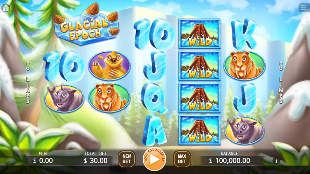 Screenshot of Glacial Epoch slot from Ka Gaming