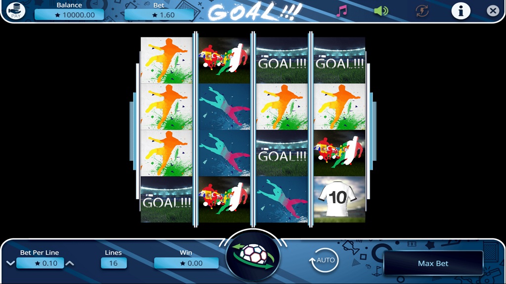 Screenshot of Goal slot from Booming Games