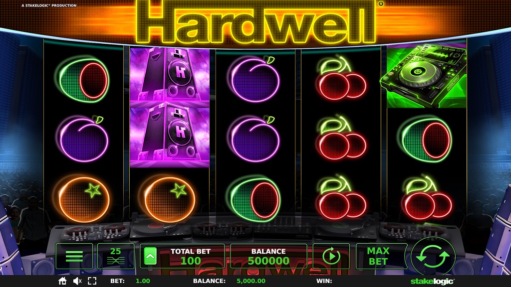 Screenshot of Hardwell slot from StakeLogic