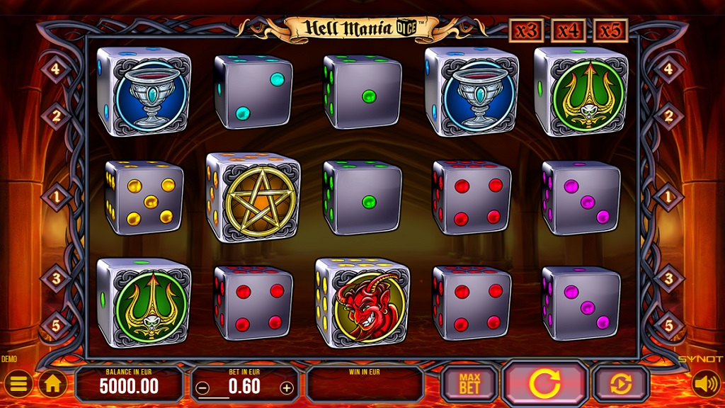 Screenshot of Hell Mania slot from Synot