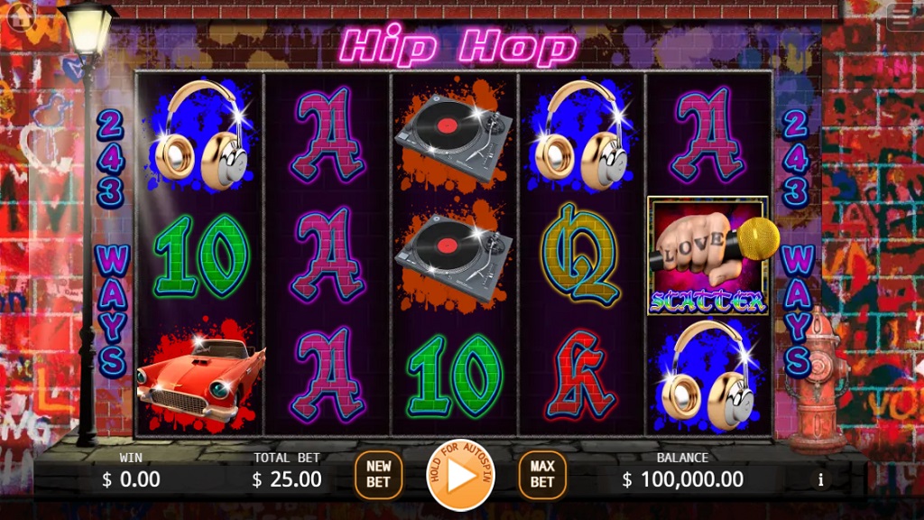 Screenshot of Hip Hop slot from Ka Gaming