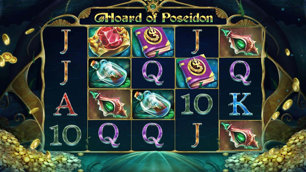 Screenshot of Hoard of Poseidon slot from Red Tiger Gaming