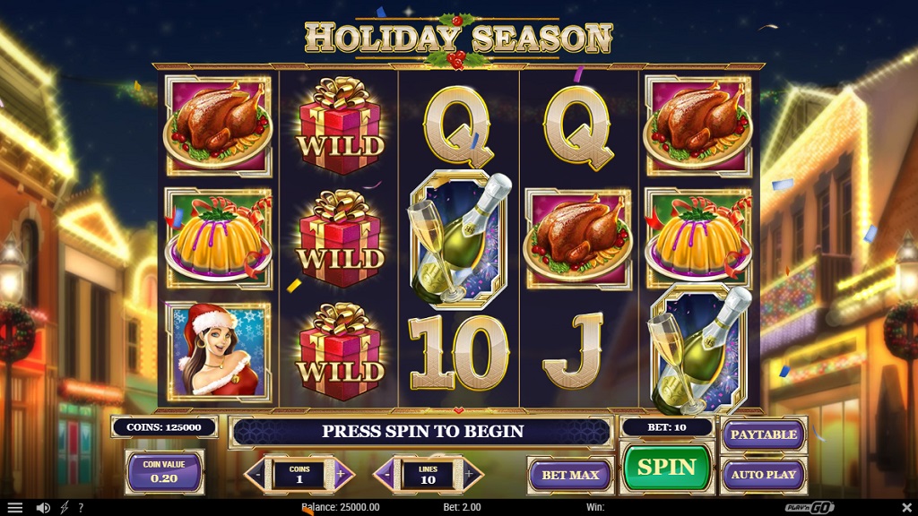 Screenshot of Holiday Season slot from Play’n Go