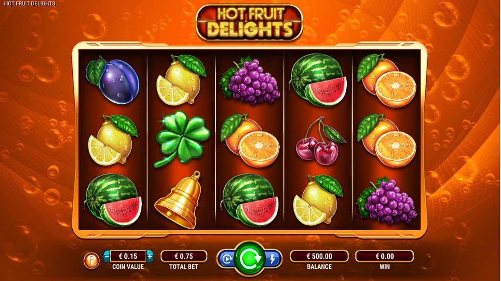 Screenshot of Hot Fruit Delights slot from GameArt