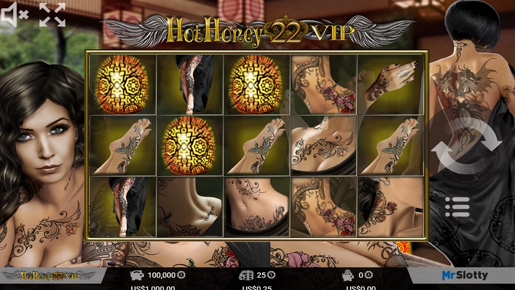 Screenshot of Hot Honey 22 VIP slot from Mr Slotty