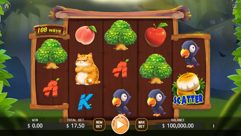 Screenshot of Hu Hu Fighting slot from Ka Gaming