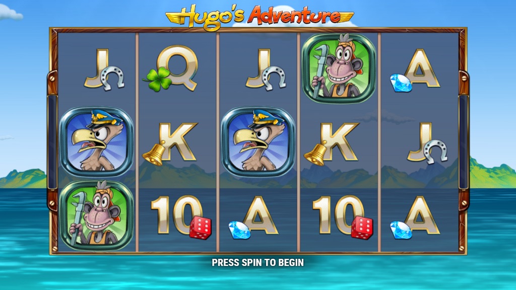 Screenshot of Hugos Adventure slot from Play’n Go