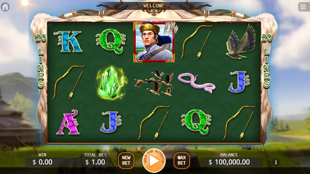 Screenshot of Hunter Helibu slot from Ka Gaming