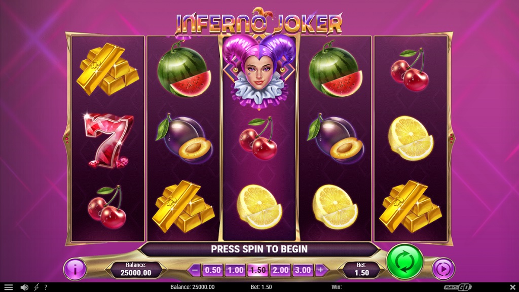 Screenshot of Inferno Joker slot from Play’n Go