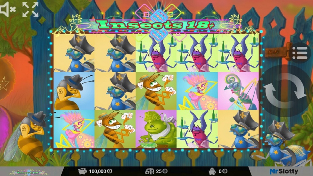 Screenshot of Insects 18 slot from Mr Slotty
