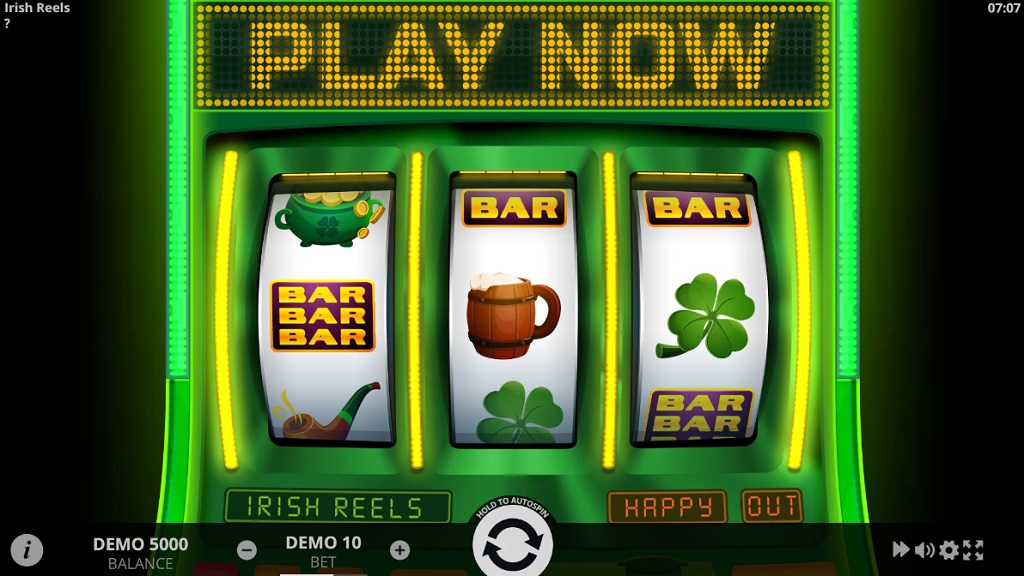 Screenshot of Irish Reels slot from Evoplay Entertainment