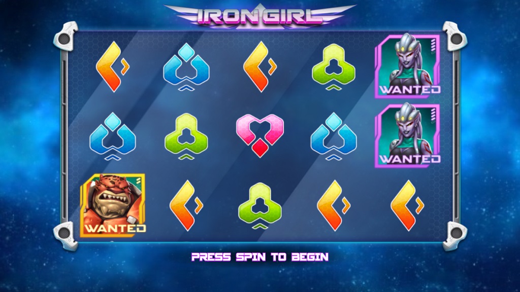 Screenshot of Iron Girl slot from Play’n Go