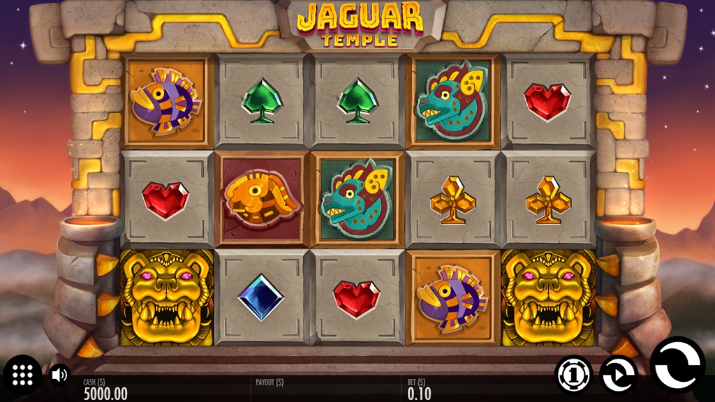 Screenshot of Jaguar Temple slot from Thunderkick