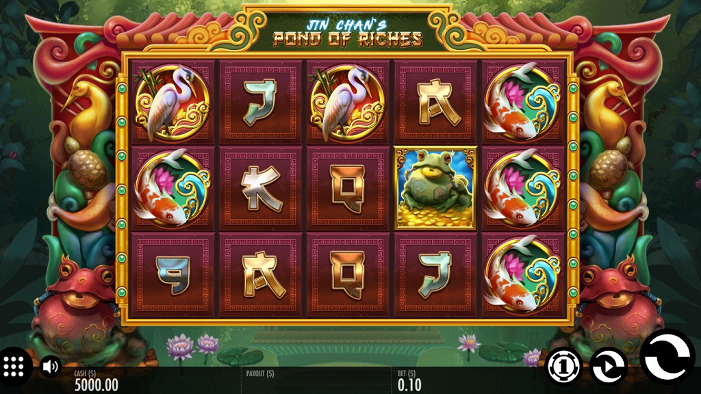 Screenshot of Jin Chans Pond of Riches slot from Thunderkick