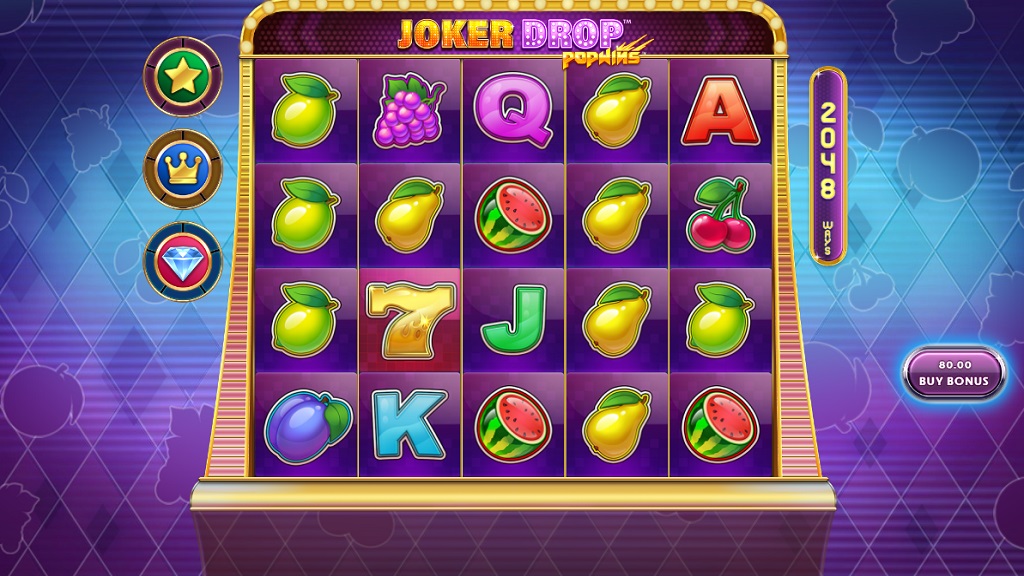 Screenshot of Joker Drop PopWins slot from StakeLogic