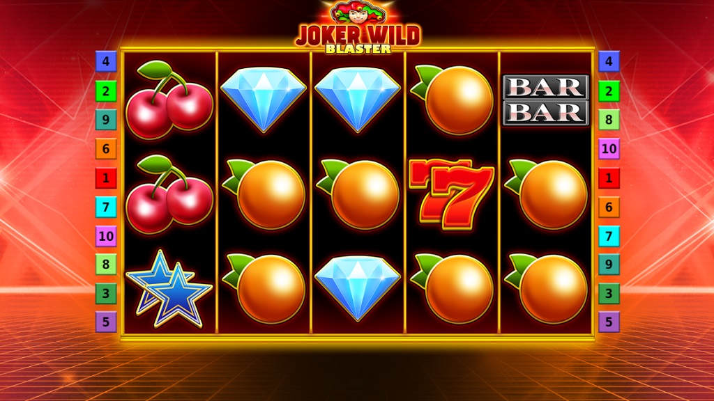 Screenshot of Joker Wild Blaster slot from StakeLogic