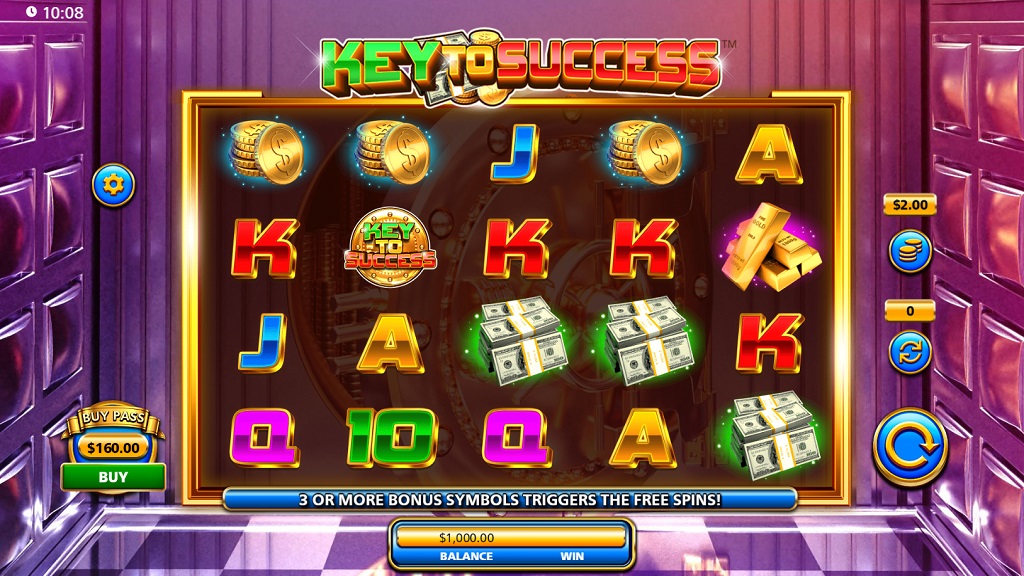 Screenshot of Key To Success slot from SG Gaming