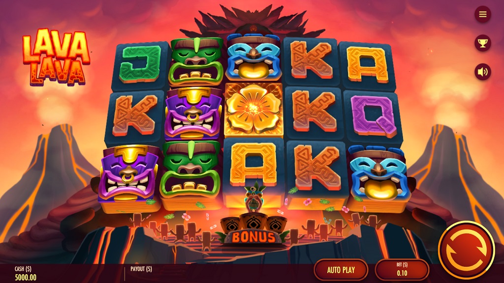 Screenshot of Lava Lava slot from Thunderkick