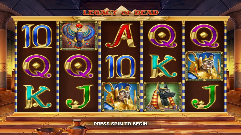 Screenshot of Legacy of Dead slot from Play’n Go