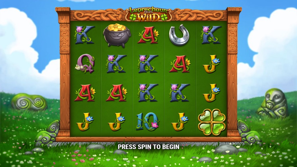 Screenshot of Leprechaun Goes Wild slot from Play’n Go