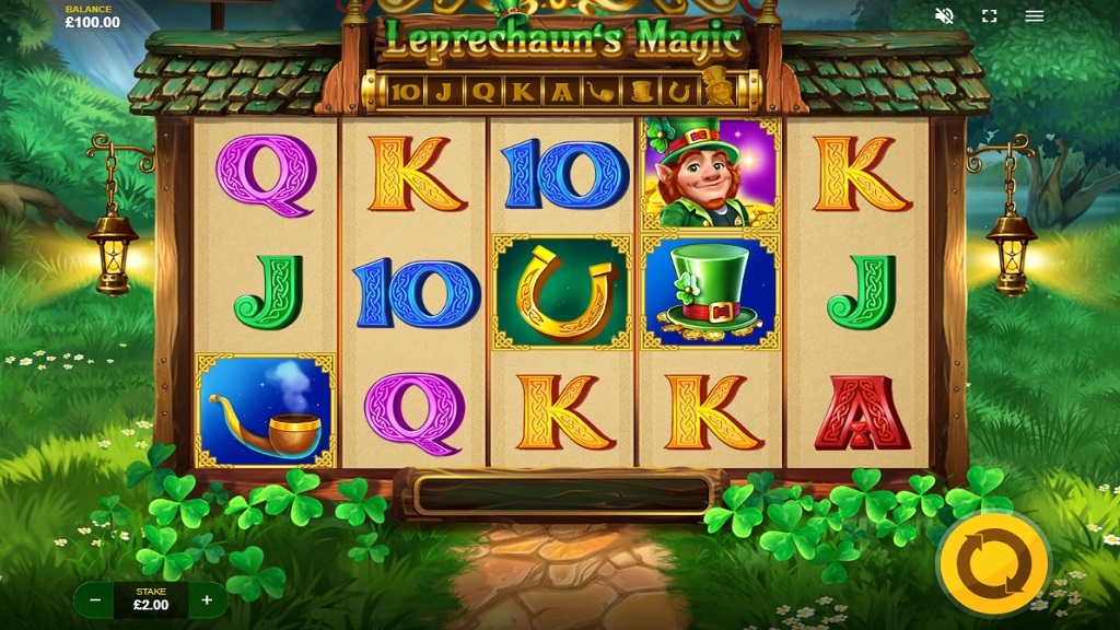 Screenshot of Leprechauns Magic slot from Red Tiger Gaming