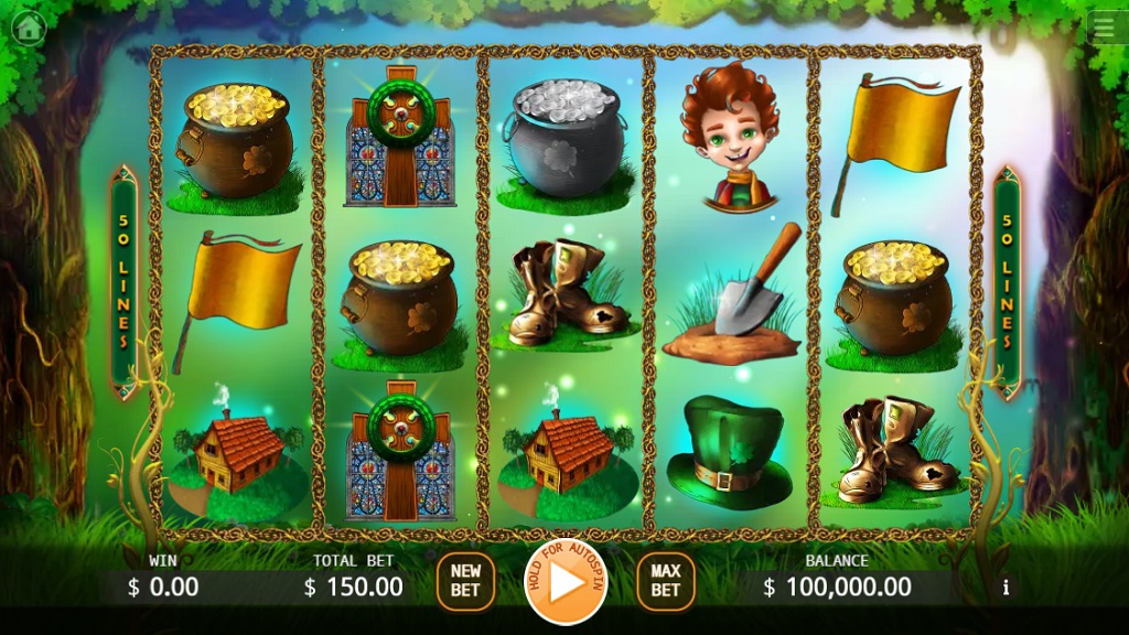 Screenshot of Leprechauns slot from Ka Gaming