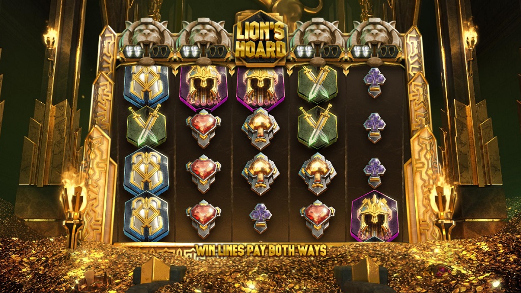 Screenshot of Lions Hoard slot from Red Tiger Gaming