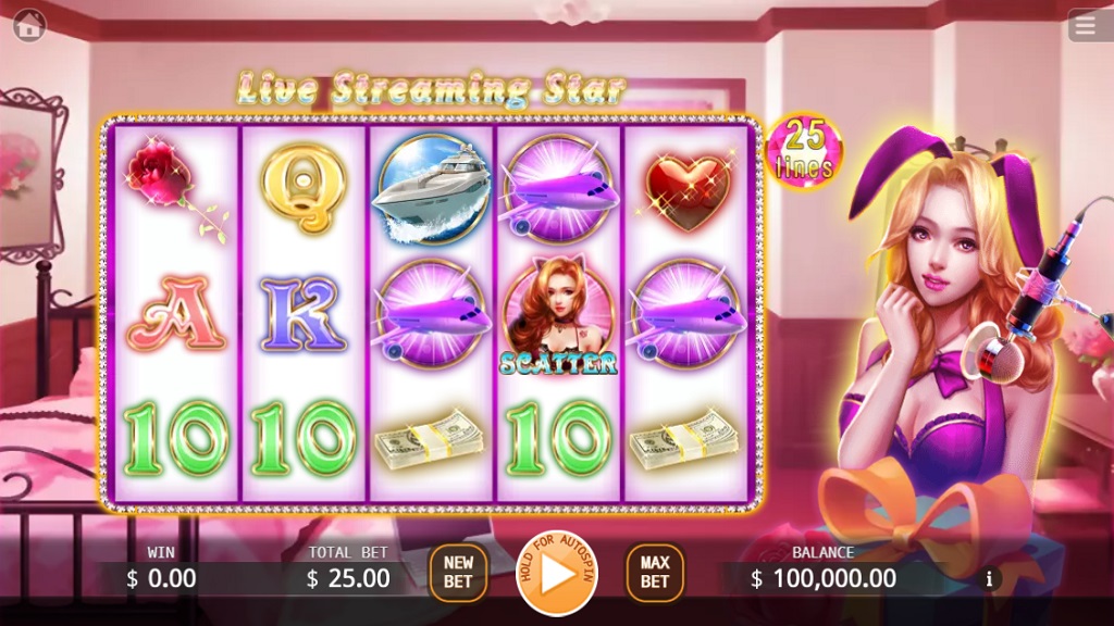 Screenshot of Live Streaming Star slot from Ka Gaming