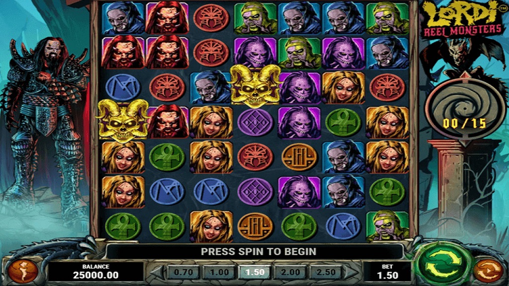 Screenshot of Lordi Reel Monsters slot from Play’n Go