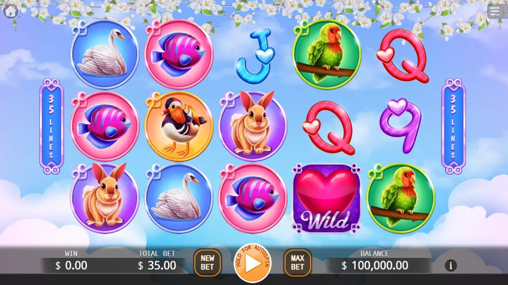 Screenshot of Love in Memory slot from Ka Gaming