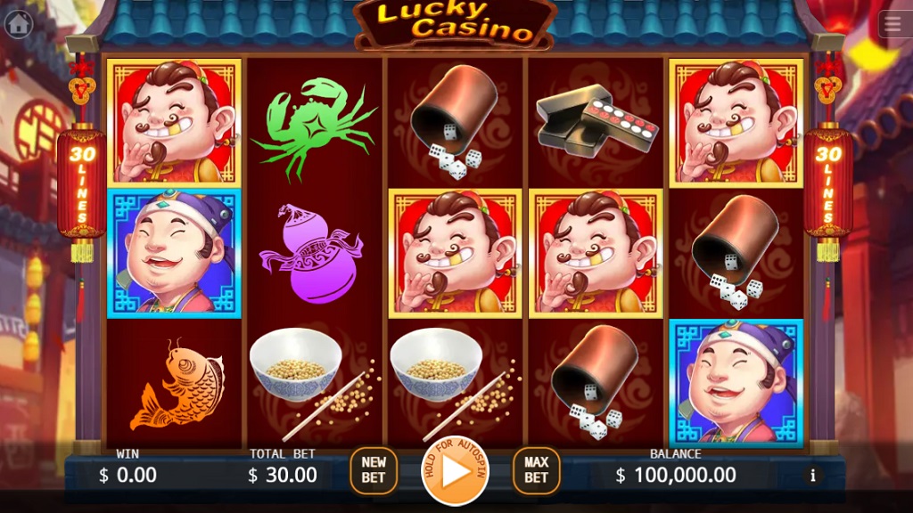 Screenshot of Lucky Casino slot from Ka Gaming