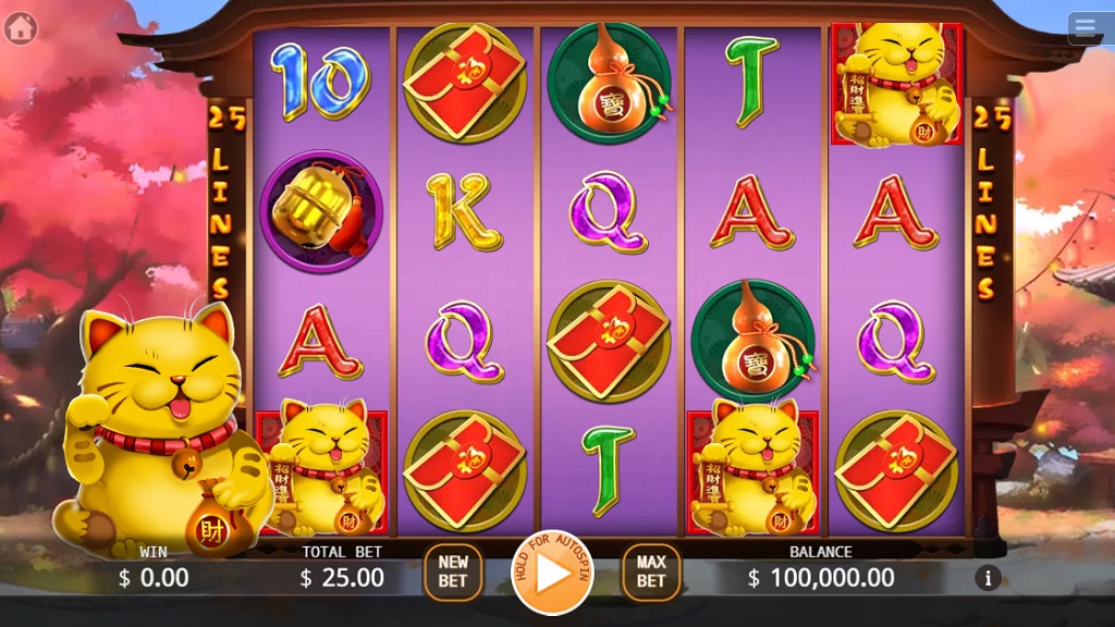 Screenshot of Lucky Cat slot from Ka Gaming