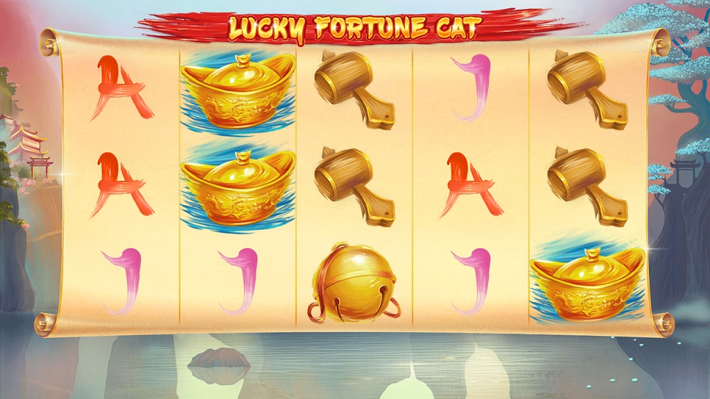 Screenshot of Lucky Fortune Cat slot from Red Tiger Gaming