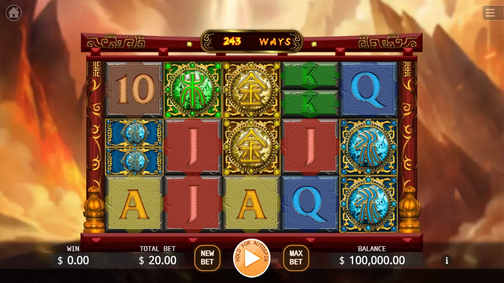 Screenshot of Lucky Gem Fusion Reels slot from Ka Gaming