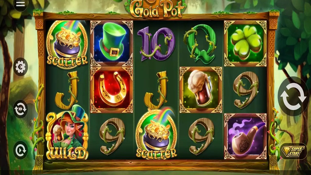 Screenshot of Lucky Gold Pot slot from StakeLogic