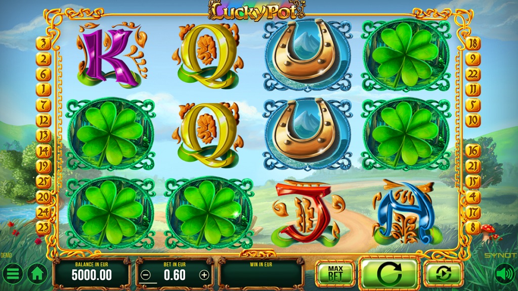 Screenshot of Lucky Pot slot from Synot