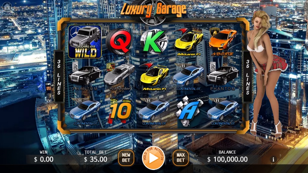 Screenshot of Luxury Garage slot from Ka Gaming